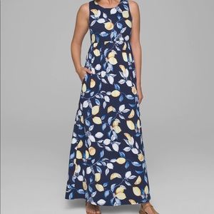 NWT Soma Maxi Dress Floral Lemon soft support S
